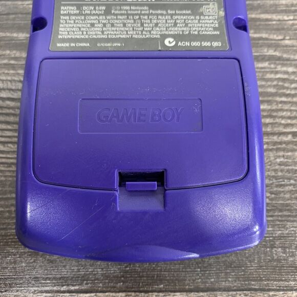 Nintendo Game Boy Color CGB-001 Grape Purple OEM Tested Works - Picture 9 of 10